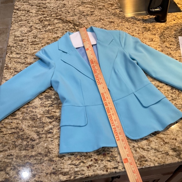 Rampage 2 Piece Greenish Blue Fitted Blazer and Trousers Size 6 - Picture 7 of 14